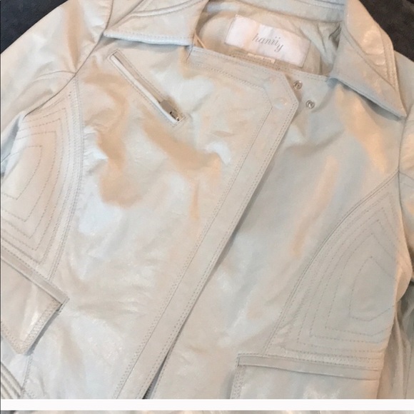 Hanii Y Sheepskin Leather Moto Jacket - Picture 3 of 8